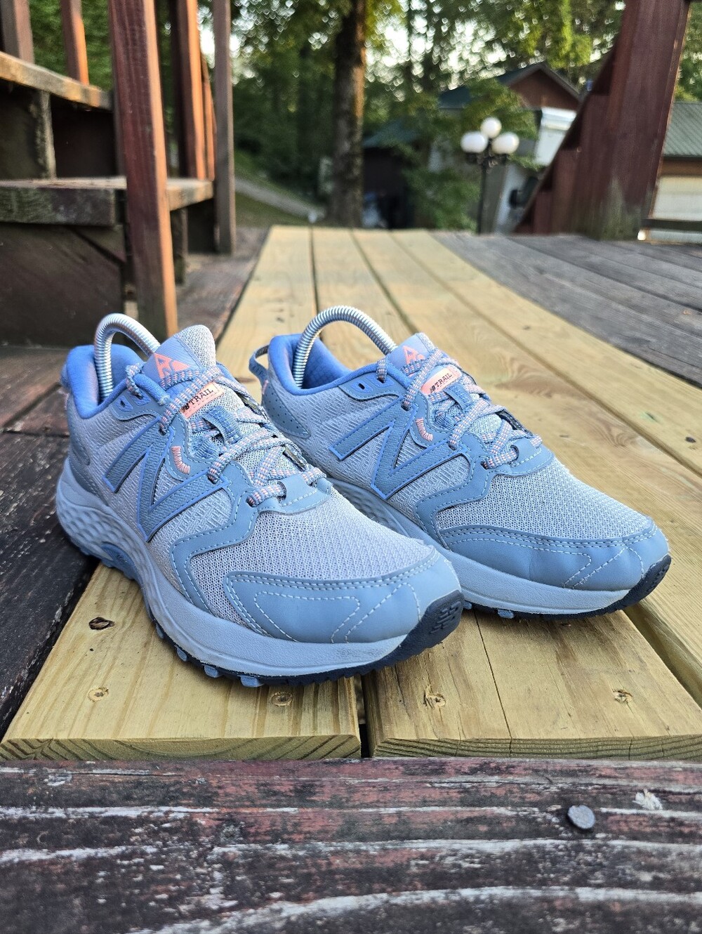 New Balance, Womens 410, Trail Running, Athletic Shoes, Blue, Sz 9
